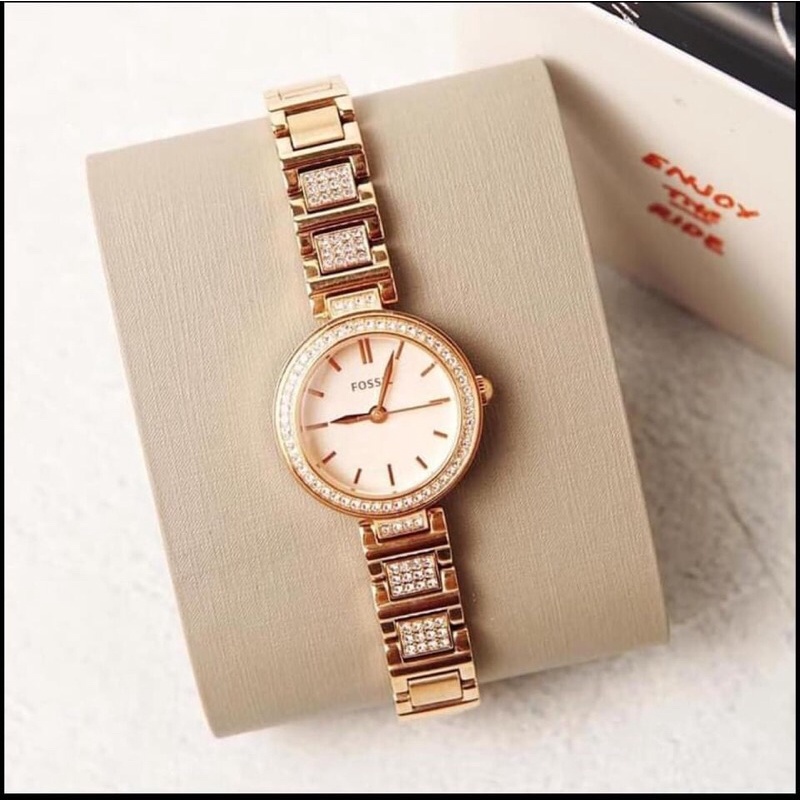 [💥Săn sale Chính hãng] Đồng hồ FOSSIL Nữ Rose Gold 24mm