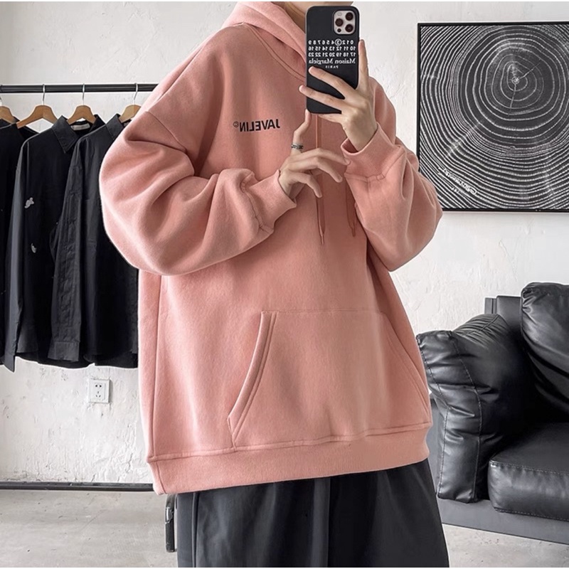HÀNG ODER 2 NGÀY  Áo Hoodie Nỉ Bông Tay Dài Chữ JAVELIN