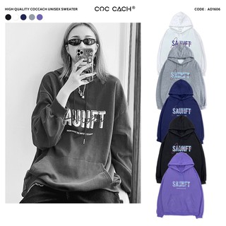 [Mã FATHANG5 giảm 10K đơn 50K] Áo hoodie nam nữ AD1606 by COC CACH