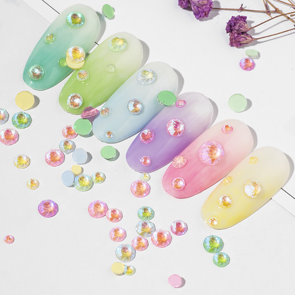 Túi hạt đá dạ quang dành cho trang trí móng tay nghệ thuật DIY