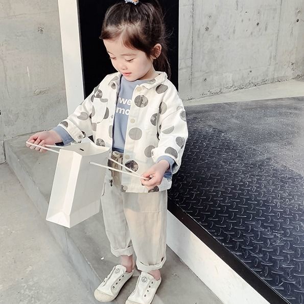 Áo khoác phong cách Nhật Bản và Hàn Quốc mới cho bé gái