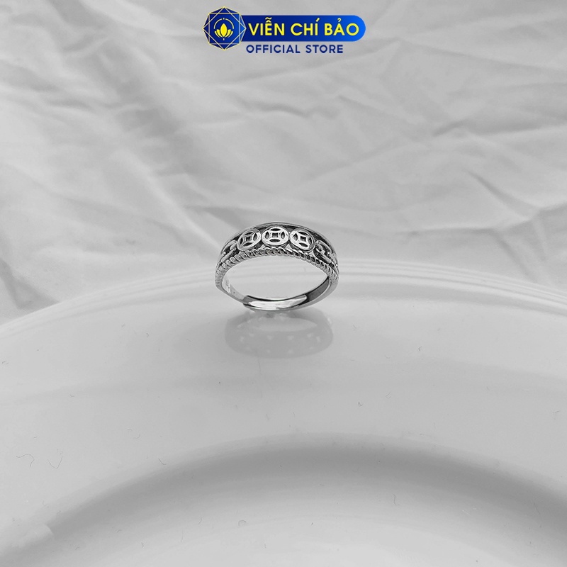 Nhẫn bạc nữ Kim tiền tam tài chất liệu bạc Thái 925 thời trang phụ kiện trang sức nữ Viễn Chí Bảo N000015
