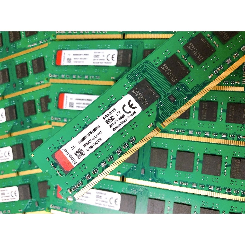 Ram PC Kingston DDR3 8GB 1600MHz (KVR16N11/8) - Chính hãng bảo hành 36 tháng