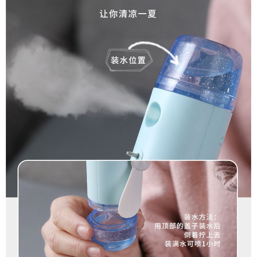 Quạt hơi nước phun sương cầm tay One-Click BS-808