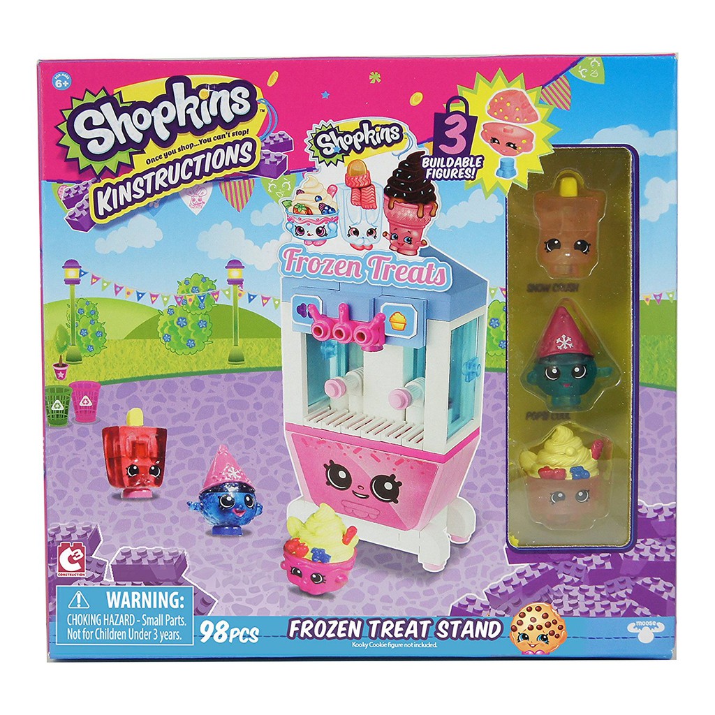 Bộ Đồ Chơi Xếp Hình Máy Bán Kem The Bridge Direct Shopkins Kinstructions Frozen Treat Stand (Mỹ)