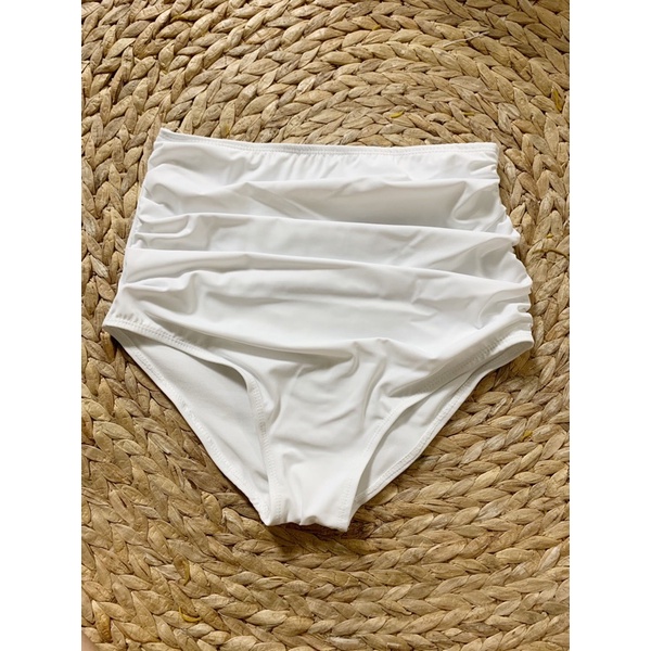 Bikini 2 mảnh đồ bơi tay bồng quần nhún cạp cao che bụng kèm ảnh thật | BigBuy360 - bigbuy360.vn