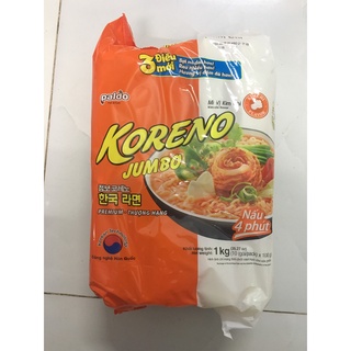 Mì Chay Koreno Jumbo Vị Kim Chi 10 Gói 100G