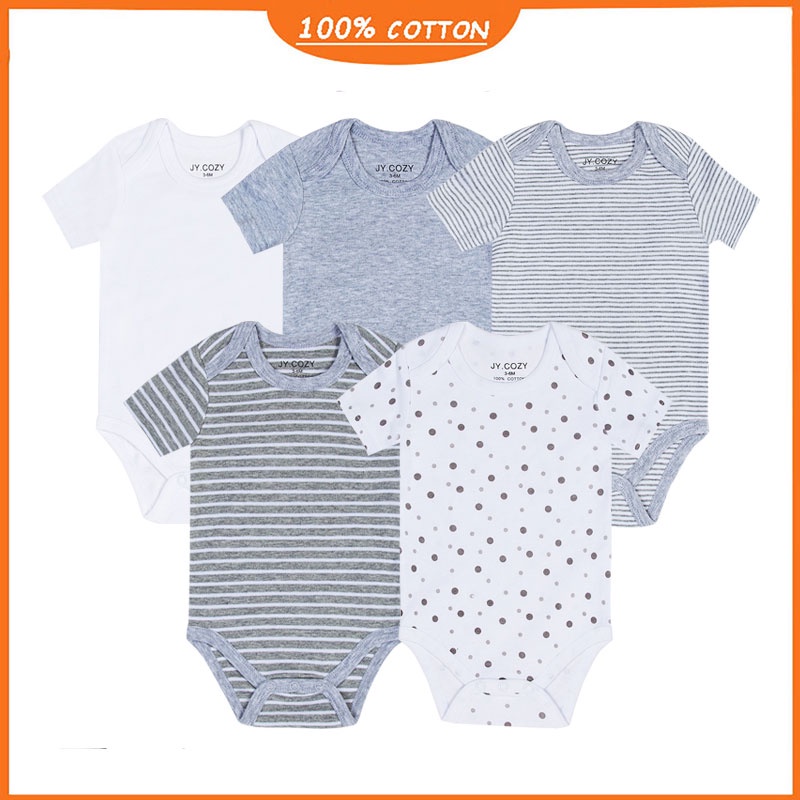 Bộ Áo Liền Quần Cotton Cho Bé Sơ Sinh quần áo sơ sinh áo liền quần bé trai Áo liền quần ngắn tay cho bé