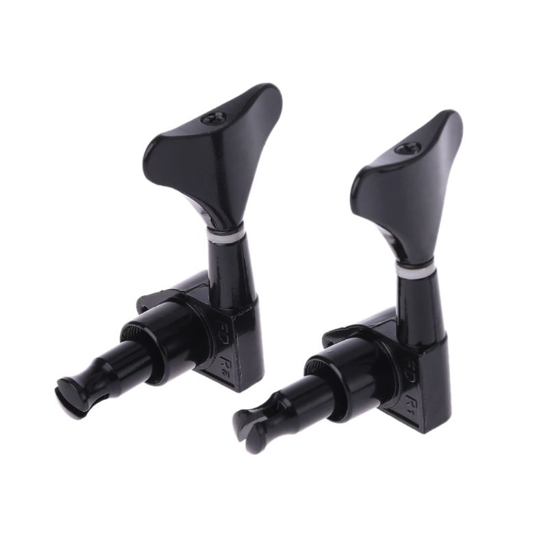 Đầu Chốt Chỉnh Dây Đàn Guitar Bass 4 Dây Màu Đen 2R2L