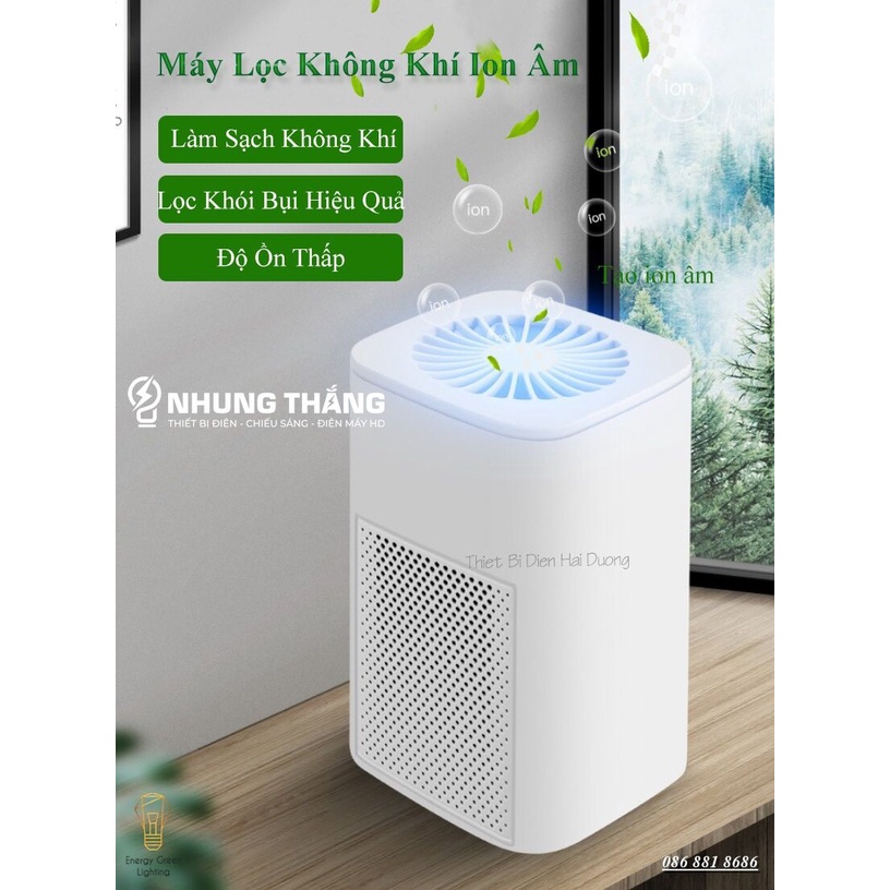 Hàng Mới Về Máy Lọc Không Khí Khử Mùi Chống Vi Khuẩn PM2.5 109m2-Genine Mini Cho Xe Hơi