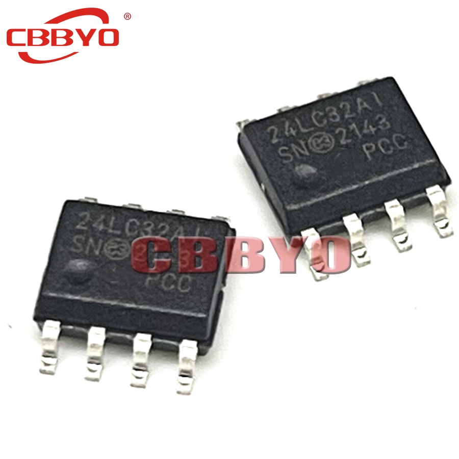 Bộ 10 Linh Kiện Điện Tử 24LC32A-I / SN PIC24LC32A-I / SN SOP-8 24LC32AI 24LC32 24LC32A