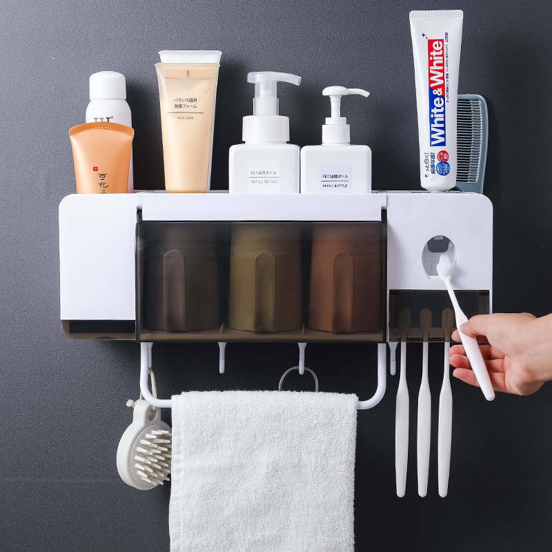 kệ lò vi sóngđời Giá đỡ silicon không có lỗ treo tường Giá lưu trữ không thấm nước không dính | BigBuy360 - bigbuy360.vn