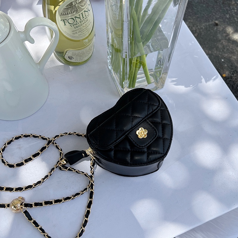 Túi IELGY đeo chéo dây xích họa tiết hình thoi thiết kế Niche cho nữ