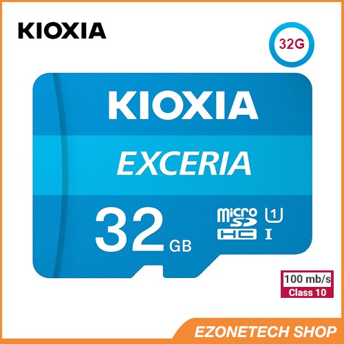 Thẻ Nhớ MicroSD Kioxia Toshiba Exceria Tốc Độ 100Mb/s Class 10 Chính Hãng