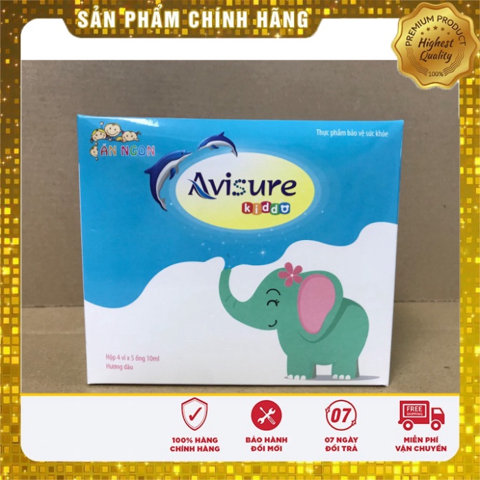 [Chính hãng] Siro ăn ngon Avisure Kiddo - Hộp 20 ống - giúp bé Thèm ăn và tặng cân  Date mới
