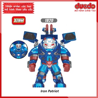 Bigfig War Machine Iron Patriot kèm mini - Đồ chơi Lắp ghép Xếp hình Mini Minifigures Big Fig Iron Man XINH X1820