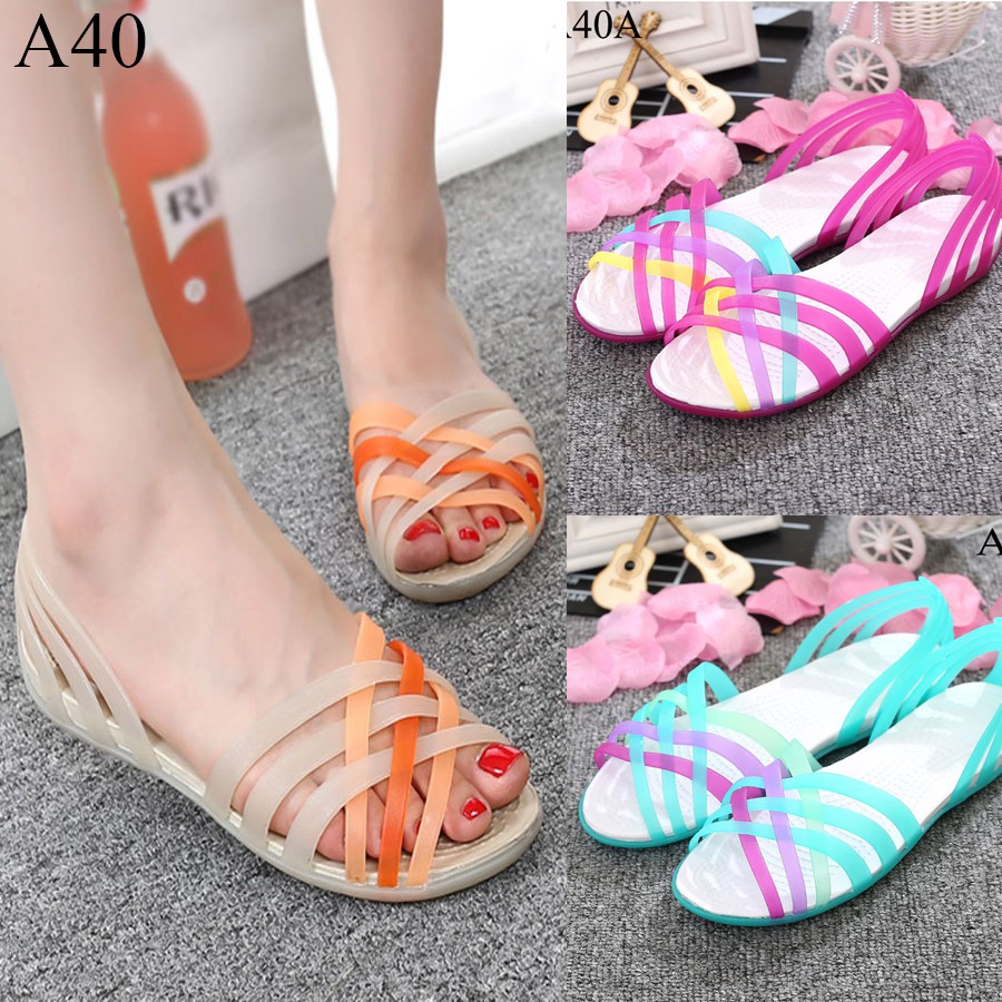 A40 - Giày Búp Bê Style Dây Đan Sắc Màu