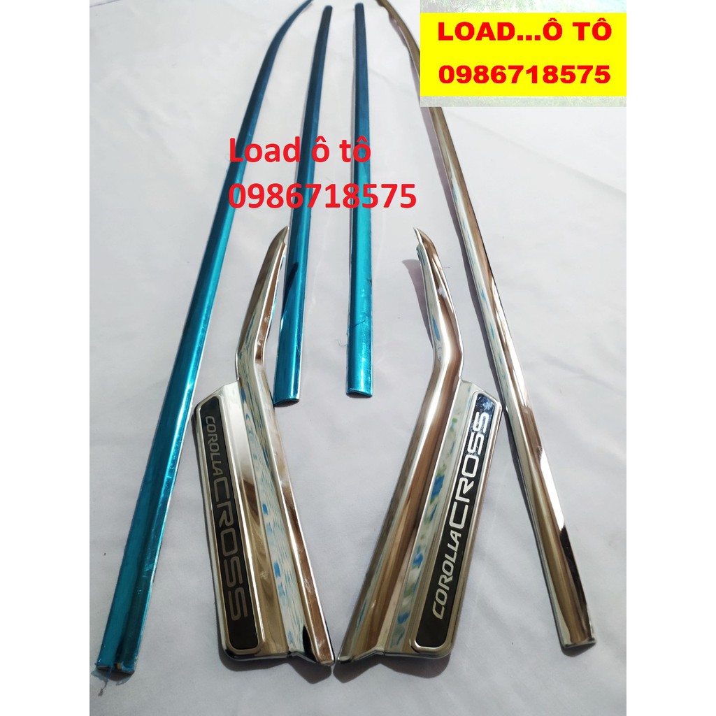 Nẹp Viền Chân Kính, Cong Kính Xe Toyota Corolla Cross 2024-2020 Hàng Inox Cao Cấp Nhất Thị Trường