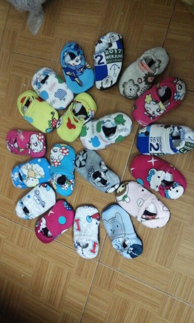 Combo 100 đôi giầy vải nỉ cho bé từ 3 tháng tuổi đến 3 tuổi