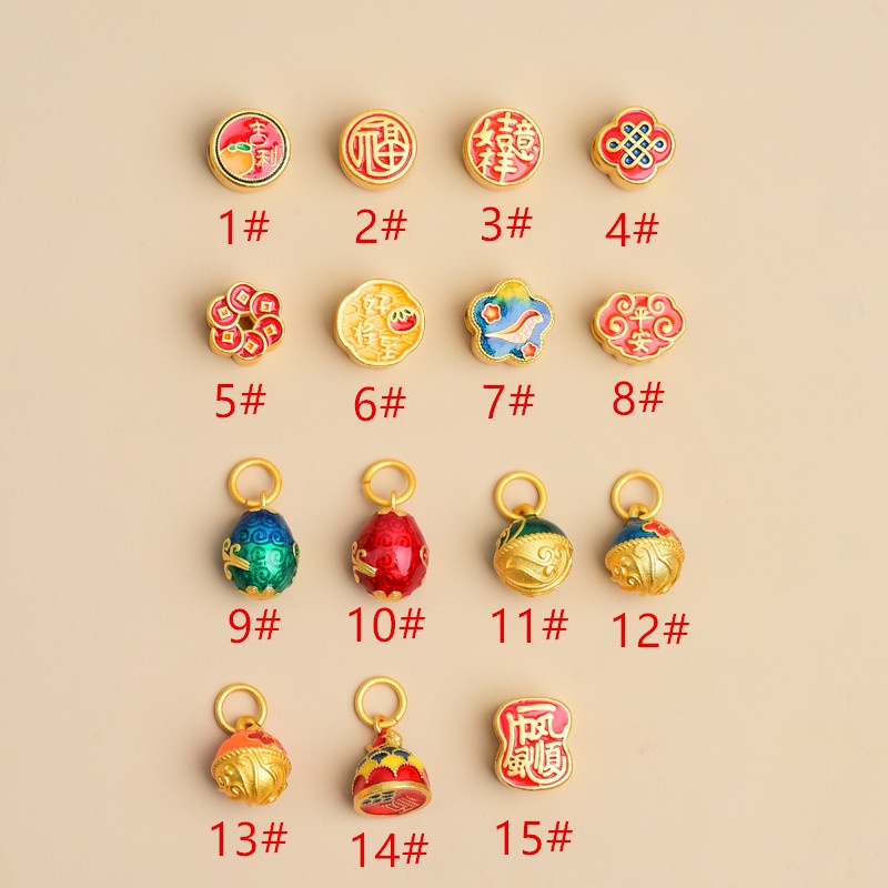 Phụ Kiện Hạt Màu Vàng Cá Koi Bảo Quản Vòng Đeo Tay / Vòng Cổ Chống Dị Ứng diy Không Gây Dị Ứng Màu Kẹo Phụ Kiện Phát Sóng Trực Tiếp Mạnh Mẽ Bảo Quản Vàng Đồng Cổ Điển