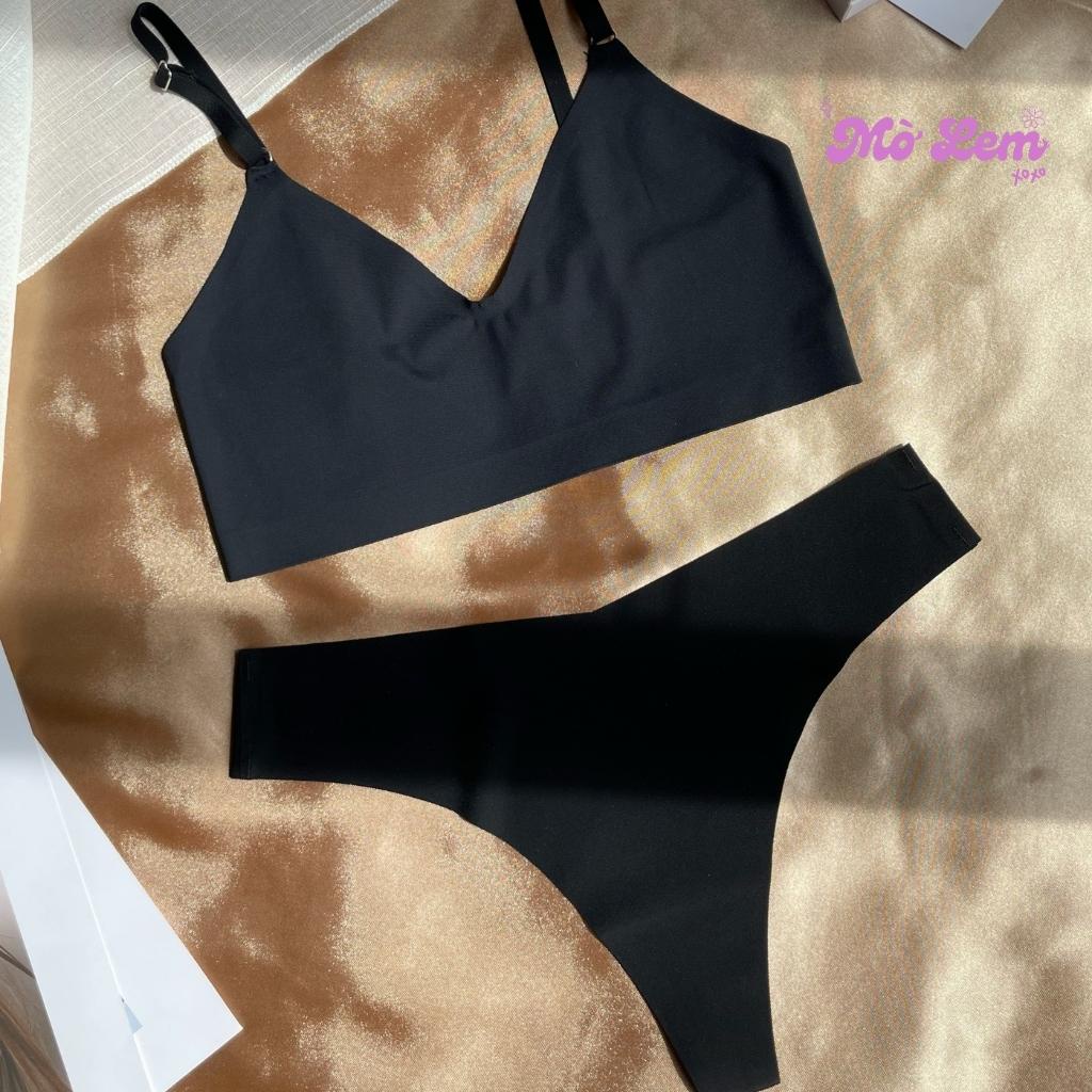 Set đồ lót sexy gồm bra và quần lọt khe không lộ viền thoải mái, chất thoáng mát | Mờ Lem Bodycare