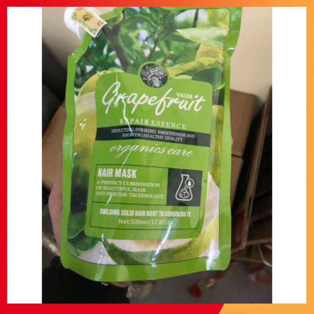 Kem Hấp - Ủ- Xả Phục Hồi Tóc Bưởi Grapefruit Siêu Mềm Mượt Dạng Túi 500ML | BigBuy360 - bigbuy360.vn