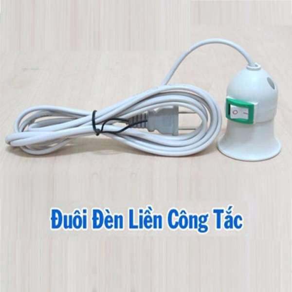 Đuôi Đèn Liền Công Tắc Dây Điện Dài 1m5