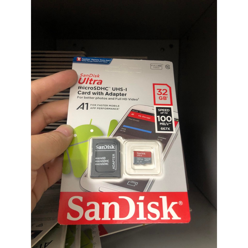 Thẻ nhớ SD Sandisk 128GB 64GB 32GB 16GB Ultra upto 170MB/s