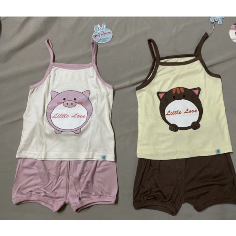 Lil  - Bộ 2 dây , bộ Ba lỗ tăm cho bé gái từ 6m đến 4Y