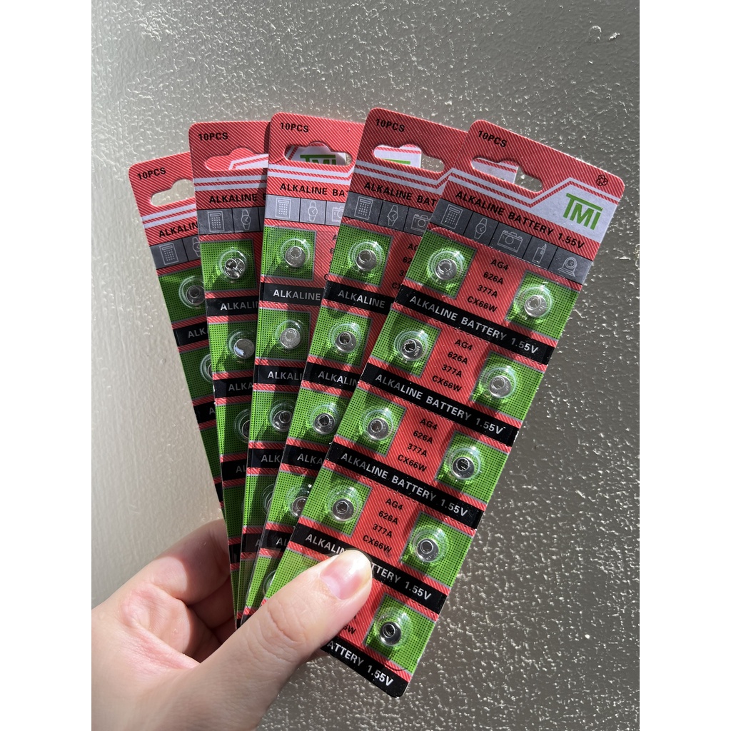 Combo 5 vỉ pin Soda SR626SW SR626 626 377 LR626 AG4 Hong  Kong