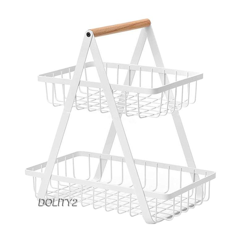 [Dolity2] Rổ Đựng Trái Cây 2 Tầng, Có Thể Tháo Rời