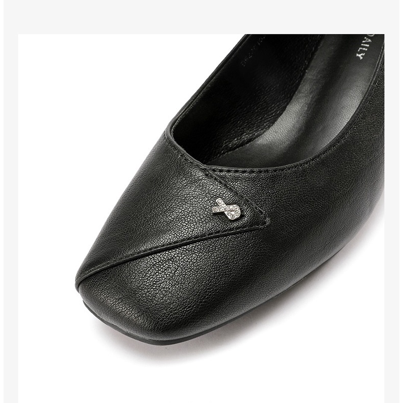 Giày cao gót Dusto da mềm mịn, gót 4cm