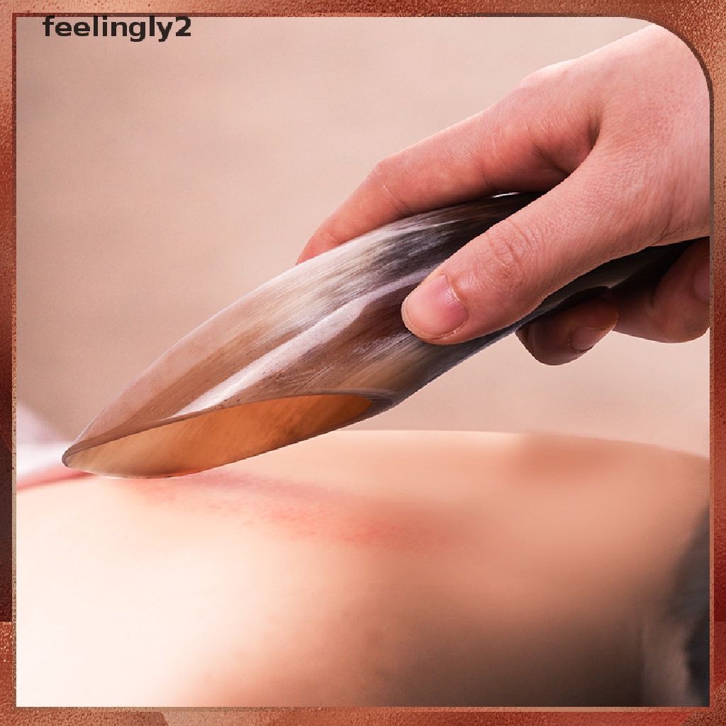 [feel] Sừng Trâu Tự Nhiên Dùng Massage Cơ Thể Không Căng Thẳng SPA (f)