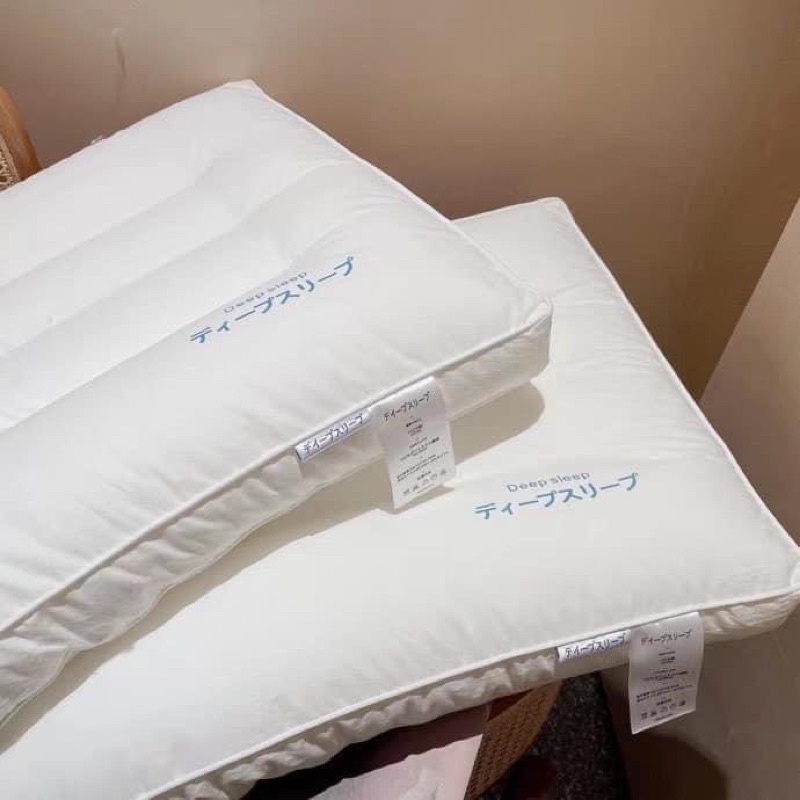 Gối matxa xuất Nhật ruột bông cao cấp kháng khuẩn kích thước 50x70cm