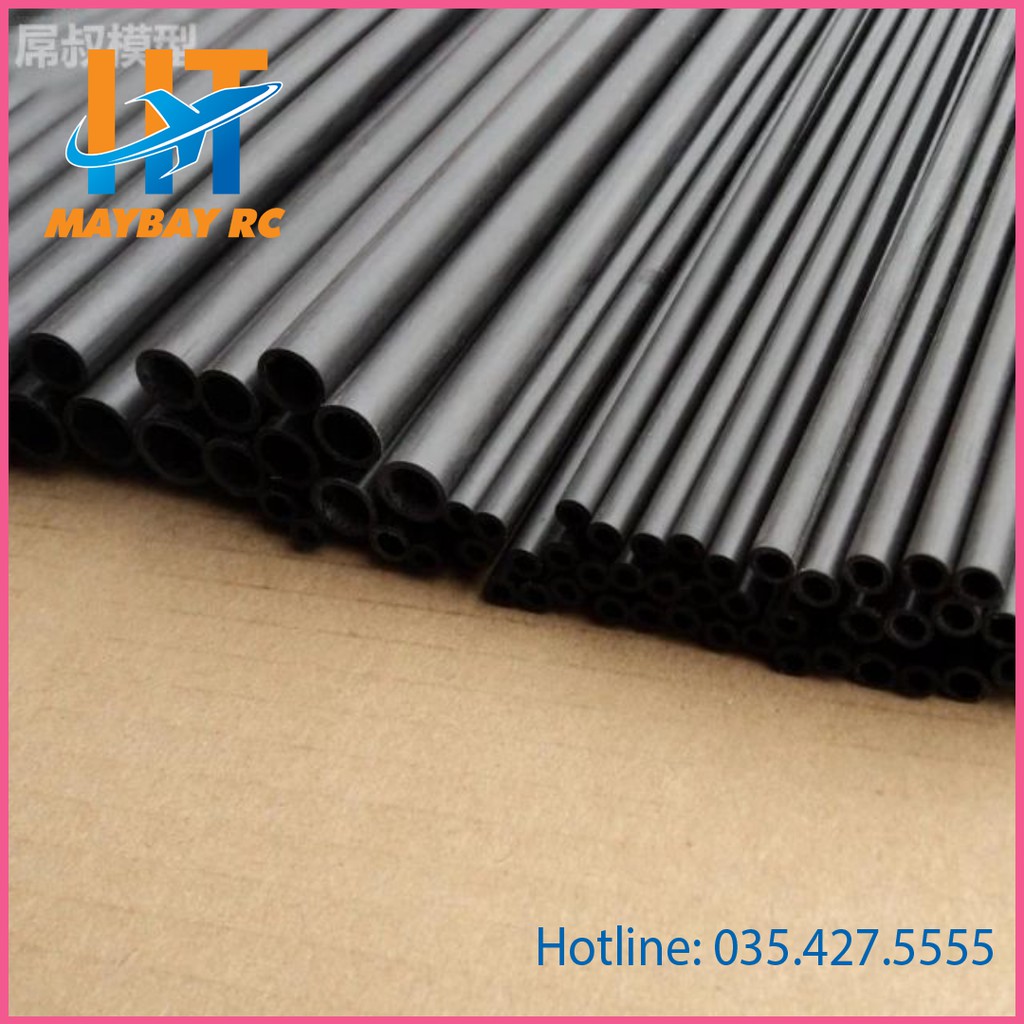 Cacbon fiber 3mm dài 64cm đặc