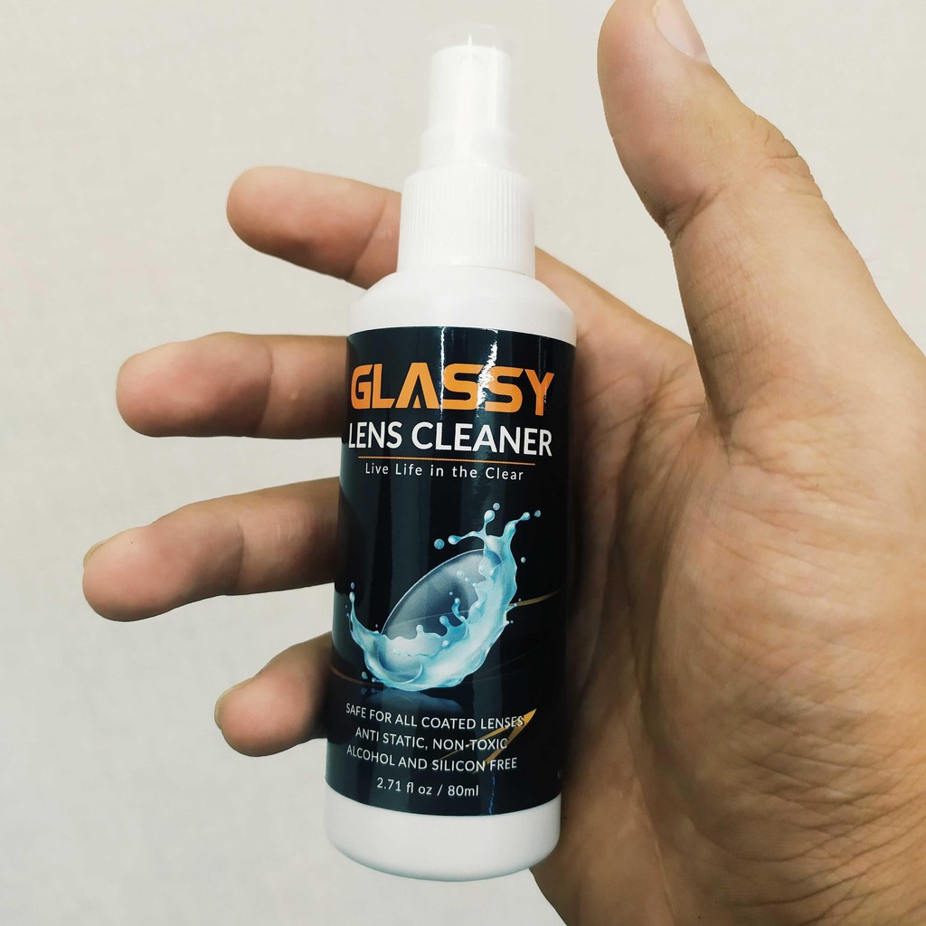 Chai nước rửa mắt kính chuyên dụng Glassy 80ml