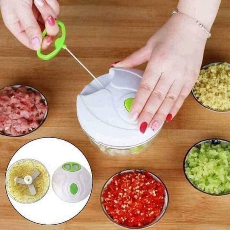 Máy Say Đa Năng Bằng Tay Say Hành Tỏi Ớt Rau Củ Quả Cực Nhanh