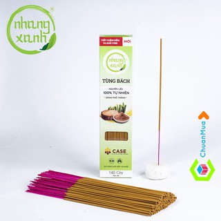 Nhang Tùng Bách sạch Nhang Xanh 200gr không hóa chất an toàn - Hương thơm tùng bách tự nhiên - Nhang Thiền