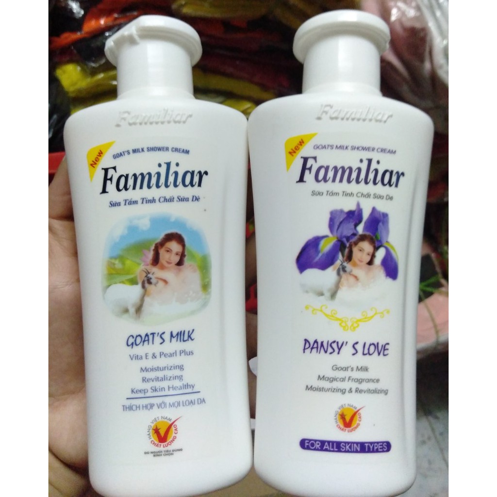 Sữa Tắm tinh chất sữa dê Familiar 250ml