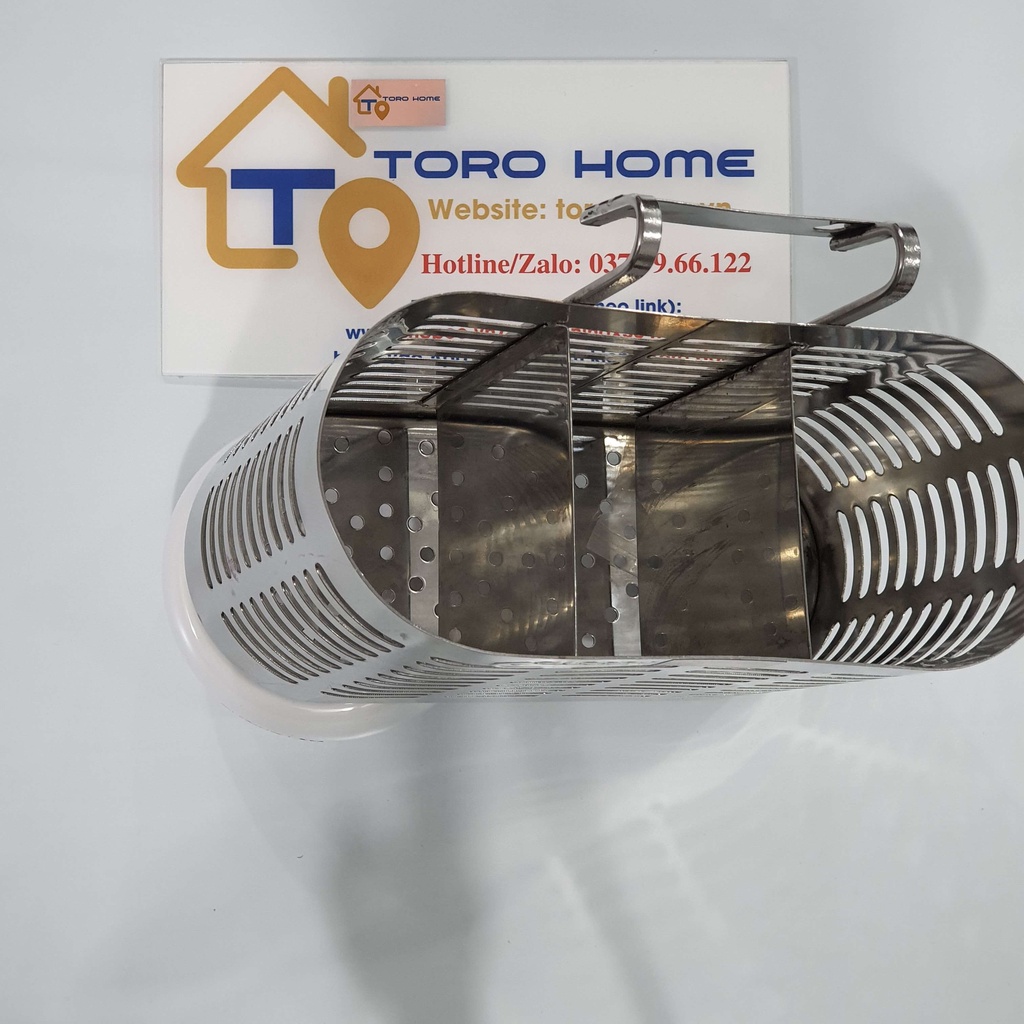 Ống đũa inox 304 loại 3 ngăn OV-5 Toro Home, Cam kết chất liệu inox Chuẩn 304