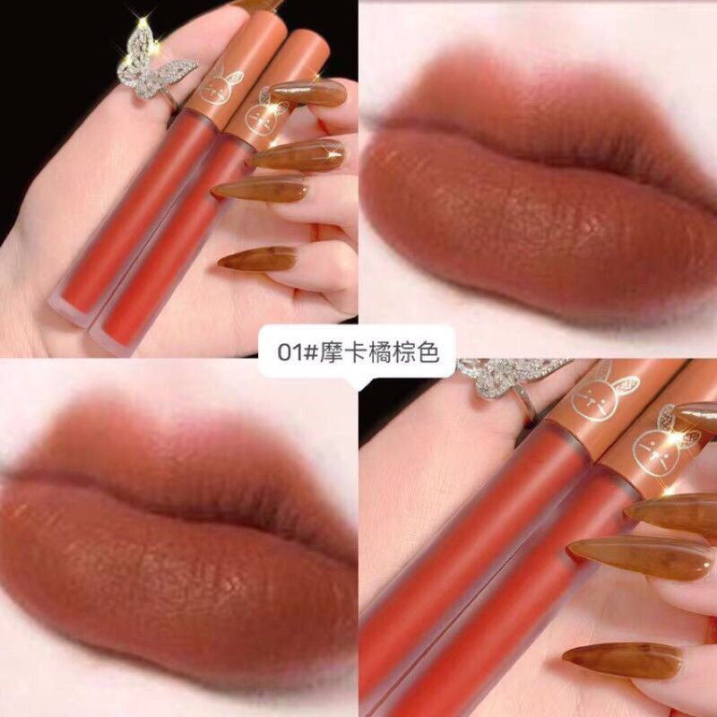 Set 5 Son Kem Lâu Trôi Mềm Mượt Môi LEADUU Thỏ 🎀 | BigBuy360 - bigbuy360.vn