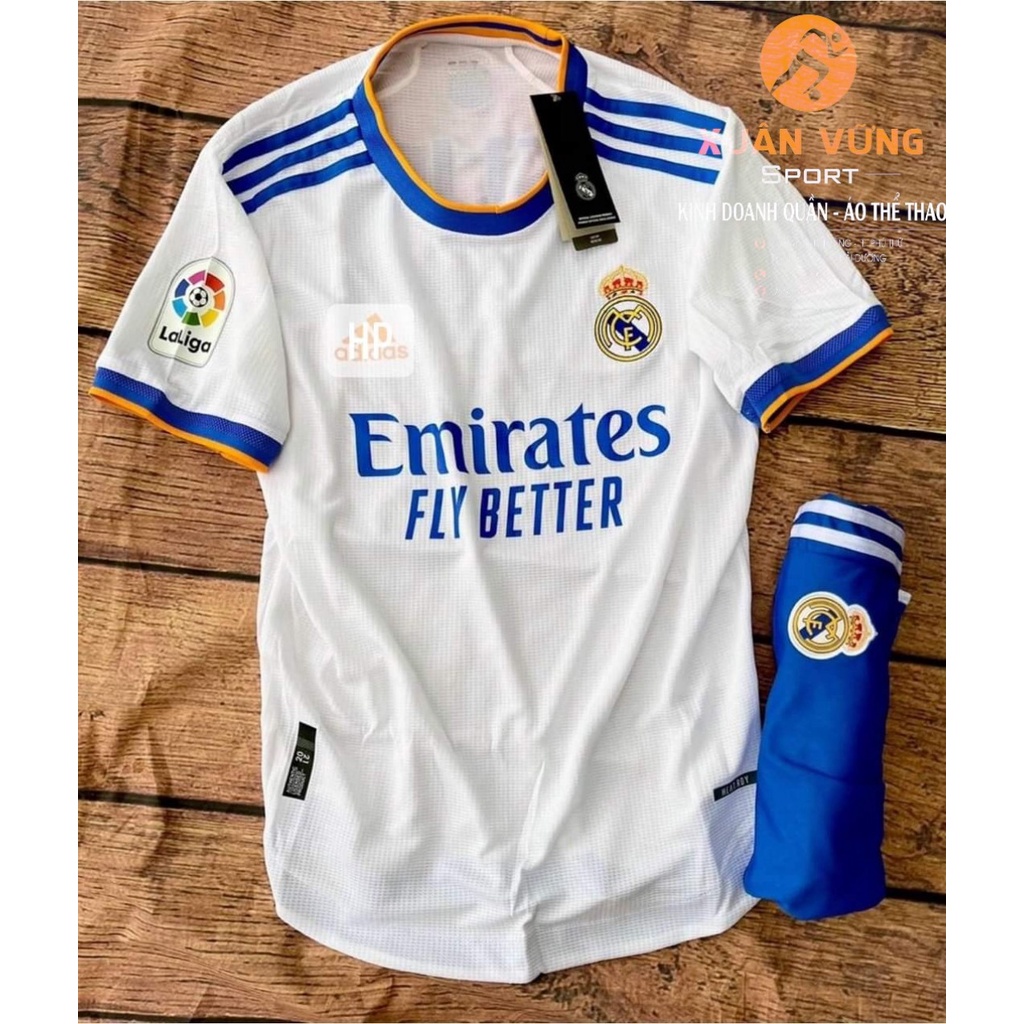 Áo Bóng Đá Real Madrid moi nhat 2021 bản PLAYER hàng Thái Free in tên in số áo