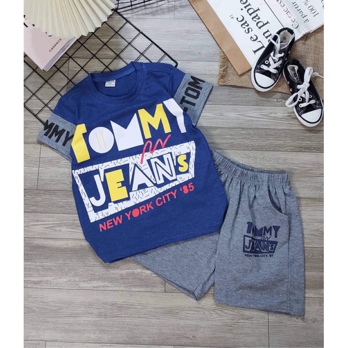 Đồ bộ bé trai tay ngắn size đại 20-35kg