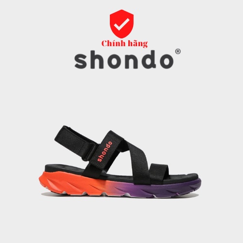 [Chính hãng] Shondo Sandal F6 sport ombre đế 2 màu cam-tím F6S8910