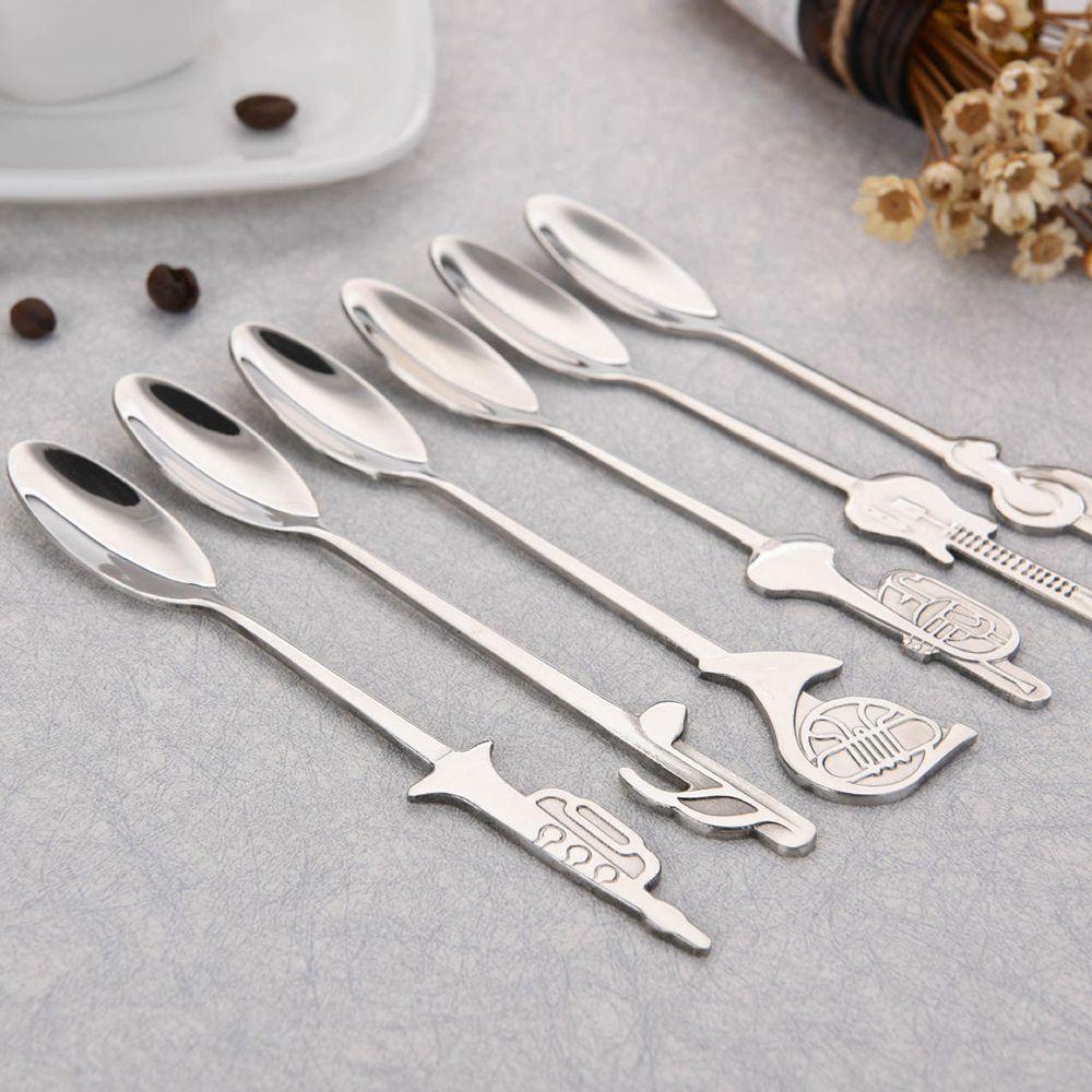 Muỗng Cà Phê Bằng Thép Không Gỉ Hình Nốt Nhạc