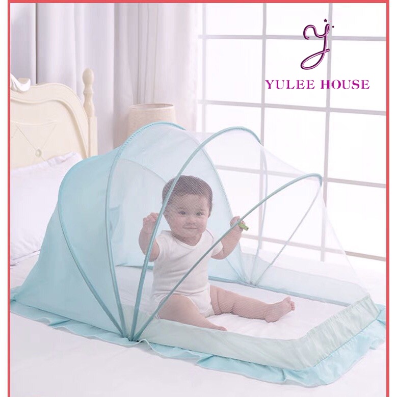 Màn Chụp Chống Muỗi Cho Bé - Mùng Chụp Tự Bung Gấp Gọn Cao Cấp - YULEE HOUSE