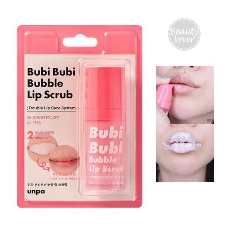 Tẩy Tế Bào Chết Môi Bubi Bubi Lip Scrub 10ml – Beauty Lover Tẩy Tế Bào Chết Môi Sủi Bọt