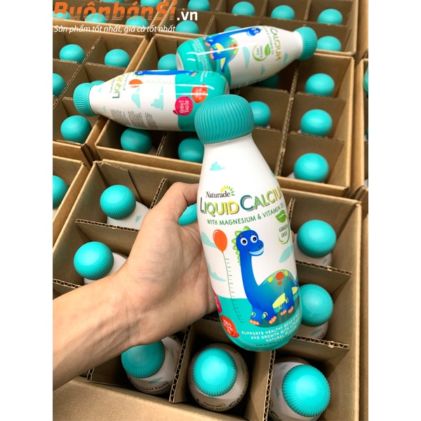 Canxi Nước cho bé Naturade Liquid Calcium Magnesium & Vitamin D3 474ml