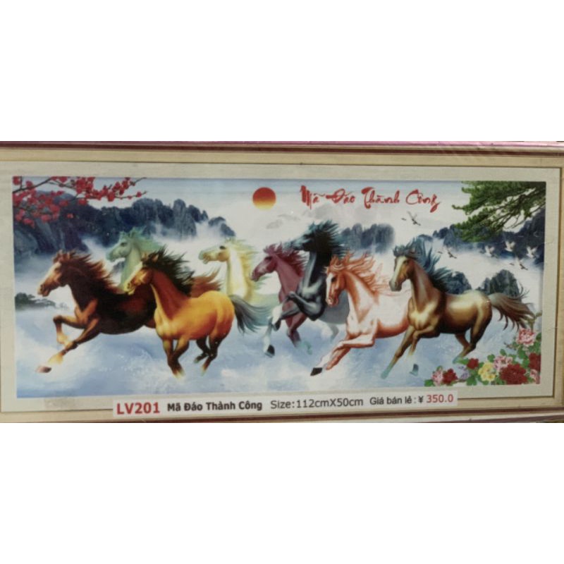 Tranh đính đá Mã Đáo Thành Công LV201