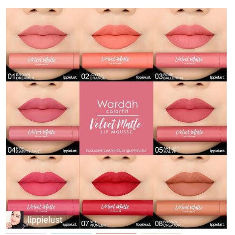 (hàng Mới Về) Son Lì Wardah Colorfit Chất Son Mịn Như Nhung | BigBuy360 - bigbuy360.vn